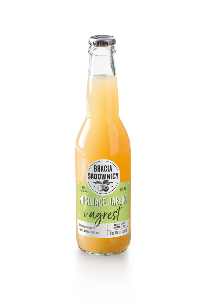 Naturalny napój na bazie świeżo tłoczonego soku „Musujące jabłko” marki Bracia Sadownicy 19