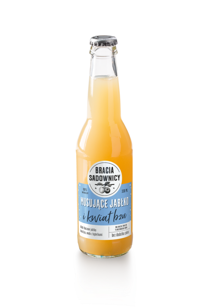 Naturalny napój na bazie świeżo tłoczonego soku „Musujące jabłko” marki Bracia Sadownicy 21
