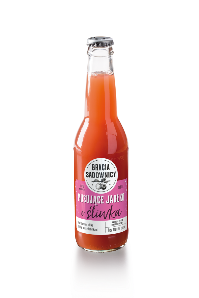 Naturalny napój na bazie świeżo tłoczonego soku „Musujące jabłko” marki Bracia Sadownicy 23